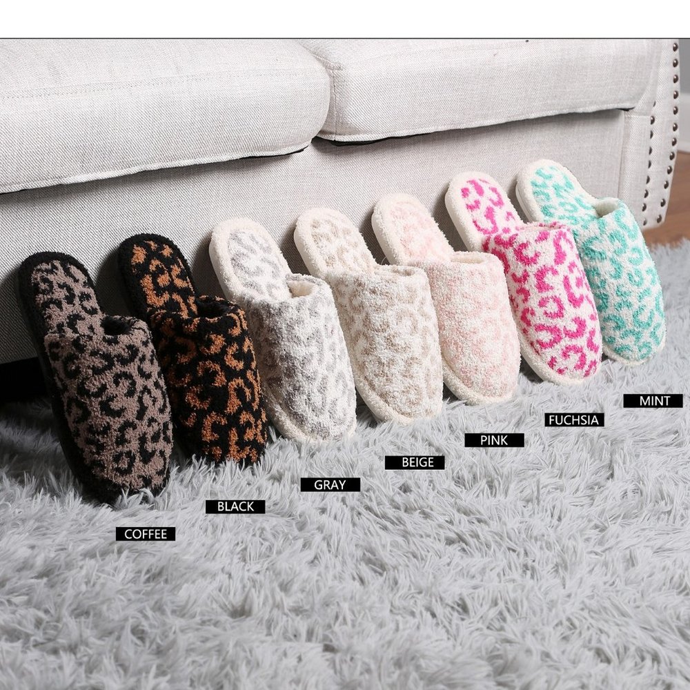 P/S Leopard Slippers·Super Soft·Cozy Slippers·Slippers for Women·ComfyLuxe